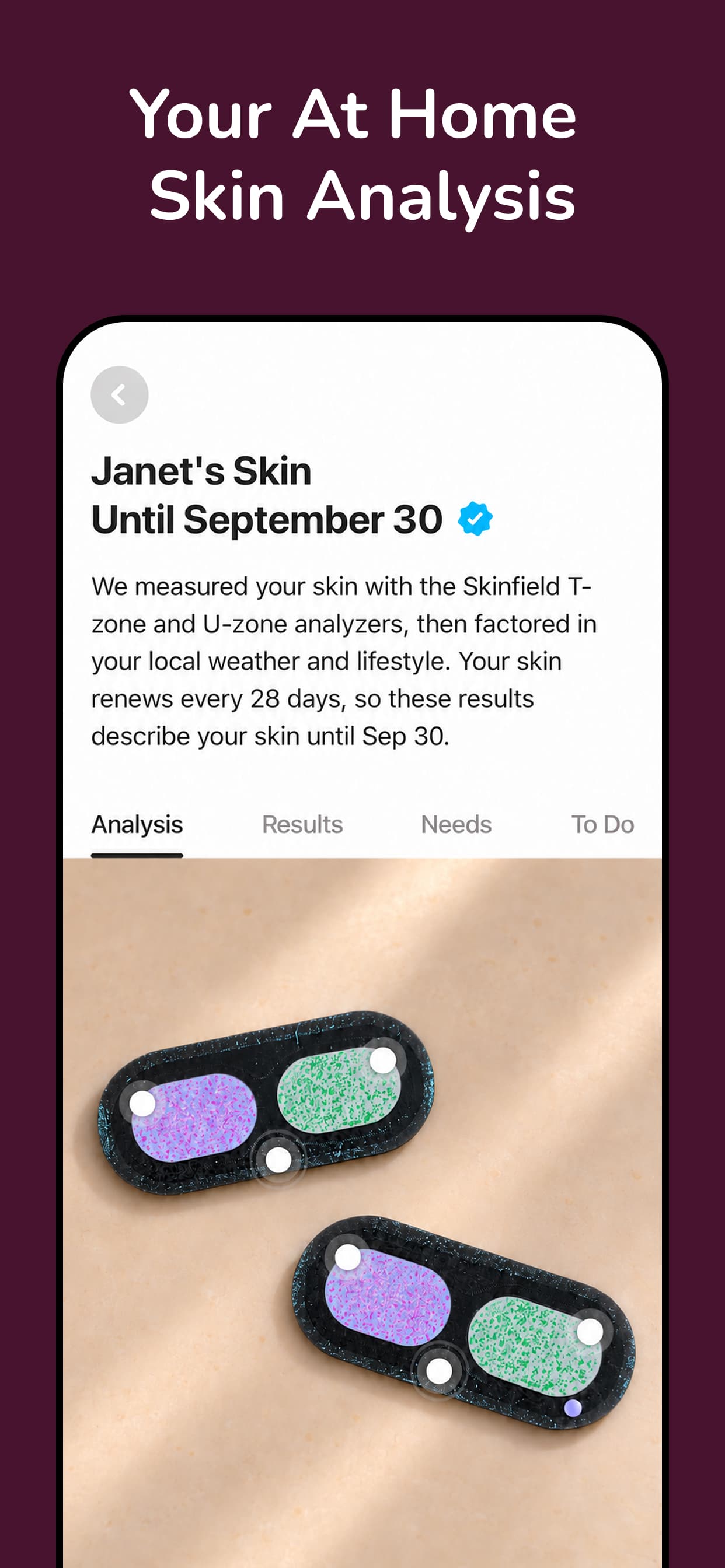Your at home skin analysis