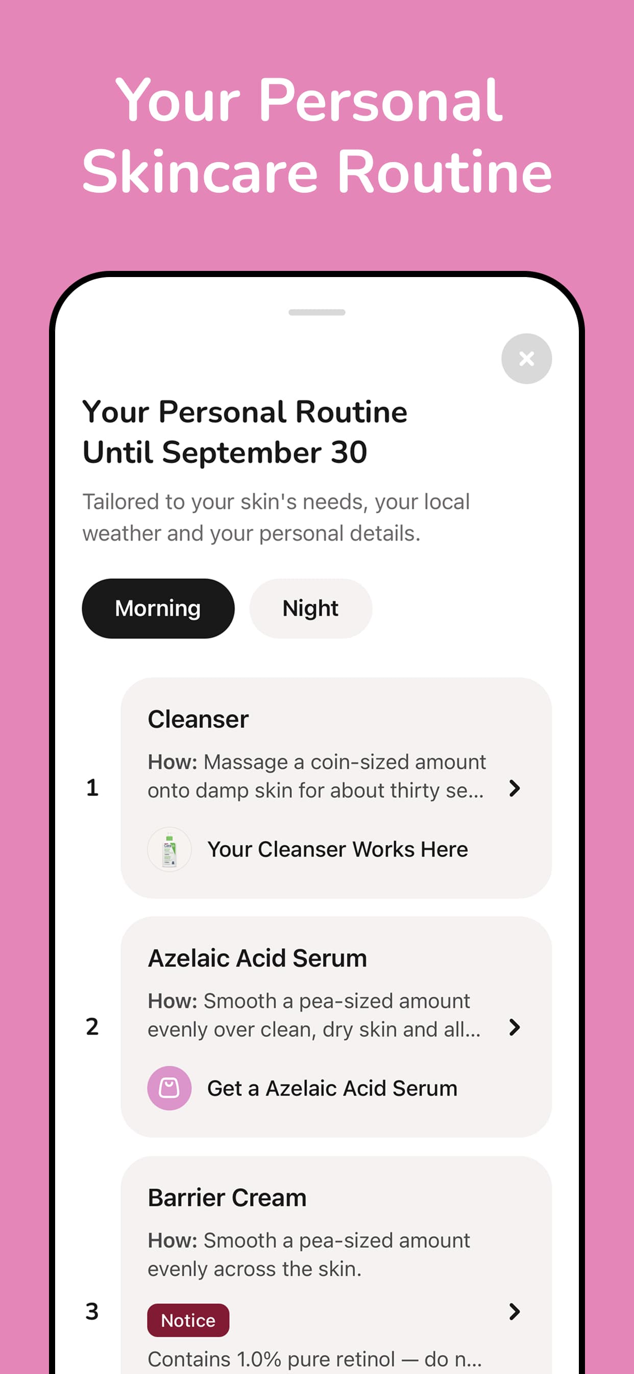 Your personal skincare routine